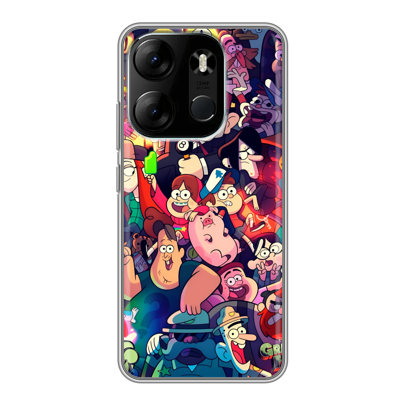 Силиконовый чехол на Tecno Spark Go 2023 с принтом Gravity Falls Гравити Фолз Силиконовый чехол на Tecno Spark Go 2023 с принтом Gravity Falls Гравити Фолз