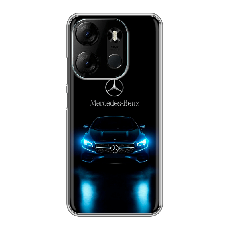 Силиконовый противоударный чехол на Tecno Spark Go 2023 с принтом Mercedes Мерседес Силиконовый противоударный чехол на Tecno Spark Go 2023 с принтом Mercedes Мерседес