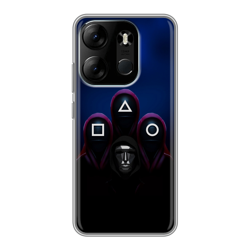 Силиконовый чехол на Tecno Spark Go 2023 с принтом Игра Кальмара Силиконовый чехол на Tecno Spark Go 2023 с принтом Игра Кальмара