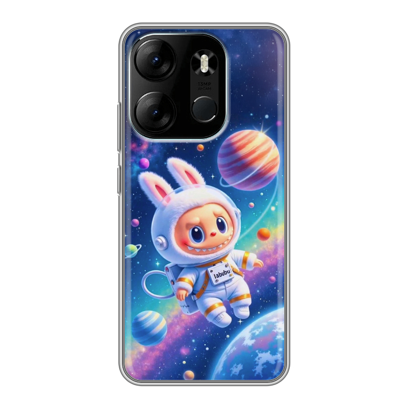 Силиконовый чехол на Tecno Spark Go 2023 с принтом Labubu Лабубу Силиконовый чехол на Tecno Spark Go 2023 с принтом Labubu Лабубу