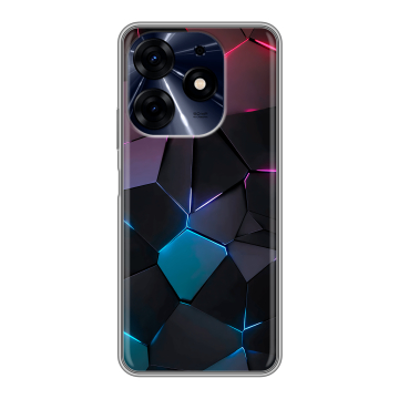 Силиконовый чехол на Tecno Spark 10 Pro с принтом Геометрия неона Силиконовый чехол на Tecno Spark 10 Pro с принтом Геометрия неона