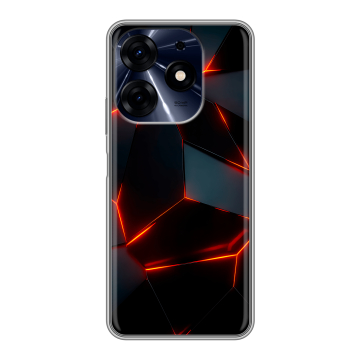Силиконовый чехол на Tecno Spark 10 Pro с принтом Яркие абстракции