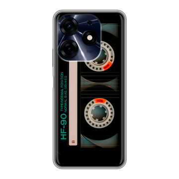 Силиконовый чехол на Tecno Spark 10 Pro с принтом Кассета Силиконовый чехол на Tecno Spark 10 Pro с принтом Кассета