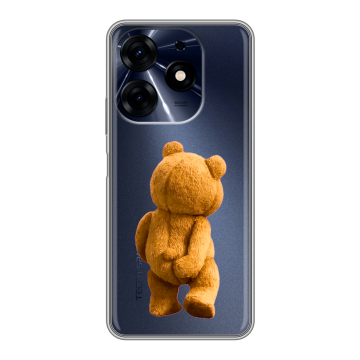 Силиконовый чехол на Tecno Spark 10 Pro с принтом Медведь Силиконовый чехол на Tecno Spark 10 Pro с принтом Медведь