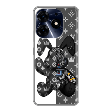 Силиконовый чехол на Tecno Spark 10 Pro с принтом Луи робот Силиконовый чехол на Tecno Spark 10 Pro с принтом Луи робот
