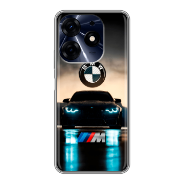 Силиконовый чехол на Tecno Spark 10 Pro с принтом БМВ BMW