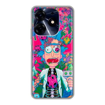Силиконовый чехол на Tecno Spark 10 Pro с принтом Рик и Морти Rick Morty Силиконовый чехол на Tecno Spark 10 Pro с принтом Рик и Морти Rick Morty