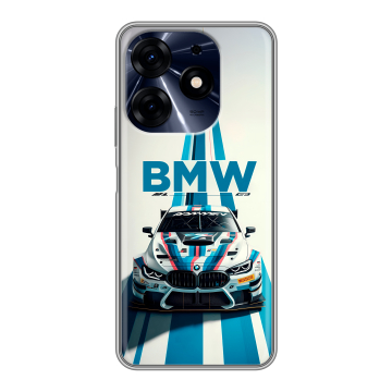 Силиконовый чехол на Tecno Spark 10 Pro с принтом БМВ BMW Силиконовый чехол на Tecno Spark 10 Pro с принтом БМВ BMW
