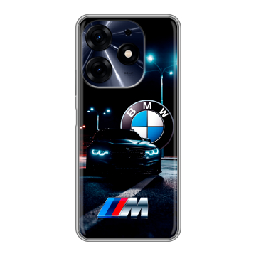 Силиконовый чехол на Tecno Spark 10 Pro с принтом БМВ BMW