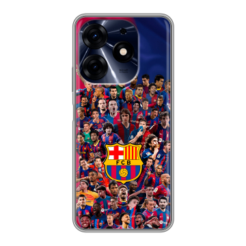 Силиконовый чехол на Tecno Spark 10 Pro с принтом Барселона Barcelona Силиконовый чехол на Tecno Spark 10 Pro с принтом Барселона Barcelona