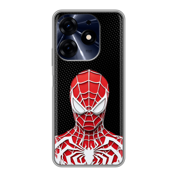 Силиконовый чехол на Tecno Spark 10 Pro с принтом человек паук spiderman