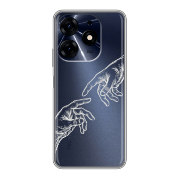 Силиконовый чехол на Tecno Spark 10 Pro с принтом Сотворение мира Силиконовый чехол на Tecno Spark 10 Pro с принтом Сотворение мира