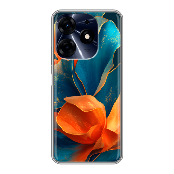 Силиконовый чехол на Tecno Spark 10 Pro с принтом Цветы Силиконовый чехол на Tecno Spark 10 Pro с принтом Цветы