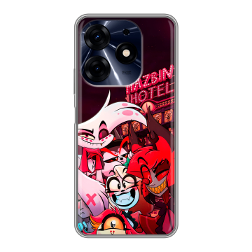 Силиконовый чехол на Tecno Spark 10 Pro с принтом Hazbin Hotel Отель Хазбин Силиконовый чехол на Tecno Spark 10 Pro с принтом Hazbin Hotel Отель Хазбин