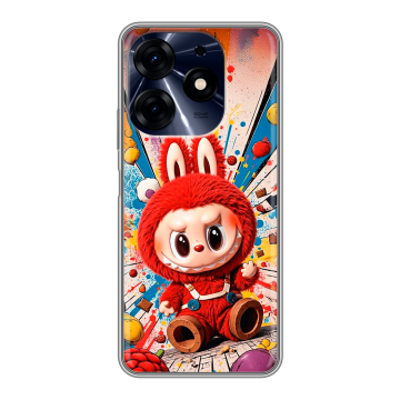 Силиконовый чехол на Tecno Spark 10 Pro с принтом Labubu Лабубу Силиконовый чехол на Tecno Spark 10 Pro с принтом Labubu Лабубу