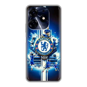 Силиконовый чехол на Tecno Spark 10 Pro с принтом Chelsea Челси