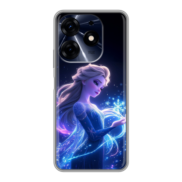 Силиконовый чехол на Tecno Spark 10 Pro с принтом Холодное сердце Frozen Силиконовый чехол на Tecno Spark 10 Pro с принтом Холодное сердце Frozen