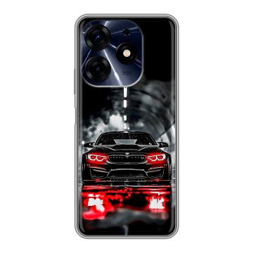Силиконовый чехол на Tecno Spark 10 Pro с принтом BMW БМВ