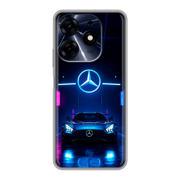 Силиконовый чехол на Tecno Spark 10 Pro с принтом Mercedes Мерседес Силиконовый чехол на Tecno Spark 10 Pro с принтом Mercedes Мерседес