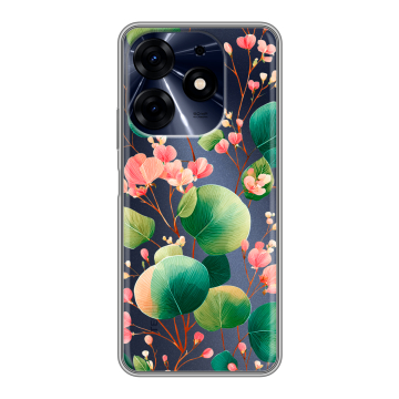 Силиконовый чехол на Tecno Spark 10 Pro с принтом женский