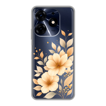 Силиконовый чехол на Tecno Spark 10 Pro с принтом для девушки