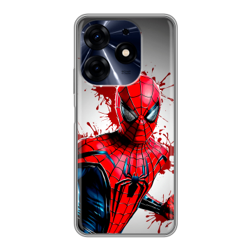 Силиконовый чехол на Tecno Spark 10 Pro с принтом Spiderman Человек паук Силиконовый чехол на Tecno Spark 10 Pro с принтом Spiderman Человек паук