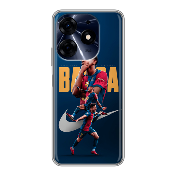 Силиконовый чехол на Tecno Spark 10 Pro с принтом Барселона Barca Yamal Силиконовый чехол на Tecno Spark 10 Pro с принтом Барселона Barca Yamal