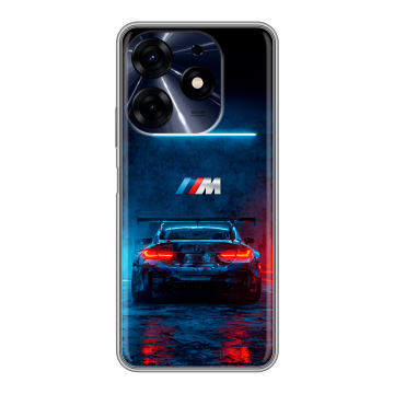 Силиконовый чехол на Tecno Spark 10 Pro с принтом BMW БМВ Силиконовый чехол на Tecno Spark 10 Pro с принтом BMW БМВ
