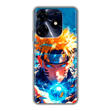 Силиконовый чехол на Tecno Spark 10 Pro с принтом Аниме Наруто Naruto