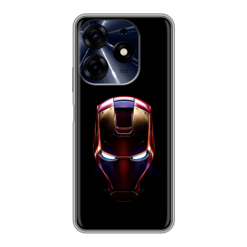Силиконовый чехол на Tecno Spark 10 Pro с принтом IronMan Железный человек Силиконовый чехол на Tecno Spark 10 Pro с принтом IronMan Железный человек