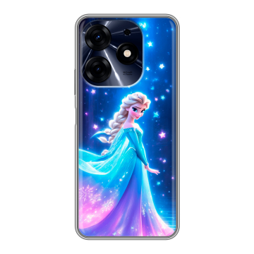 Силиконовый чехол на Tecno Spark 10 Pro с принтом Холодное сердце Frozen Силиконовый чехол на Tecno Spark 10 Pro с принтом Холодное сердце Frozen