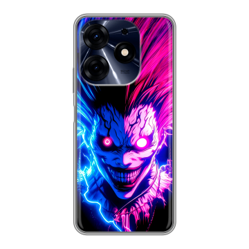 Силиконовый чехол на Tecno Spark 10 Pro с принтом Death note Тетрадь смерти