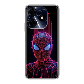 Силиконовый чехол на Tecno Spark 10 Pro с принтом Spiderman Человек паук Силиконовый чехол на Tecno Spark 10 Pro с принтом Spiderman Человек паук