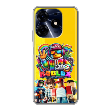 Силиконовый чехол на Tecno Spark 10 Pro с принтом Roblox Роблокс Силиконовый чехол на Tecno Spark 10 Pro с принтом Roblox Роблокс