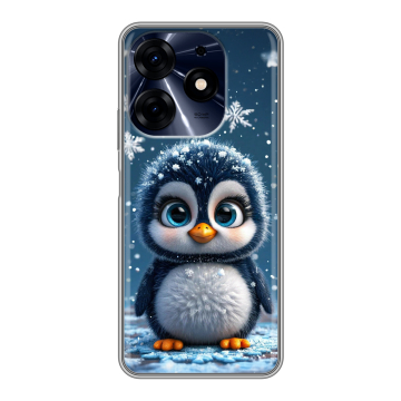 Силиконовый чехол на Tecno Spark 10 Pro с принтом Новый год