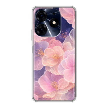 Силиконовый чехол на Tecno Spark 10 Pro с принтом женский