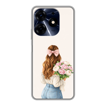 Силиконовый чехол на Tecno Spark 10 Pro с принтом женский Силиконовый чехол на Tecno Spark 10 Pro с принтом женский
