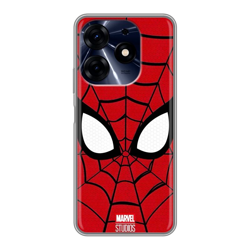 Силиконовый чехол на Tecno Spark 10 Pro с принтом человек паук spiderman Силиконовый чехол на Tecno Spark 10 Pro с принтом человек паук spiderman