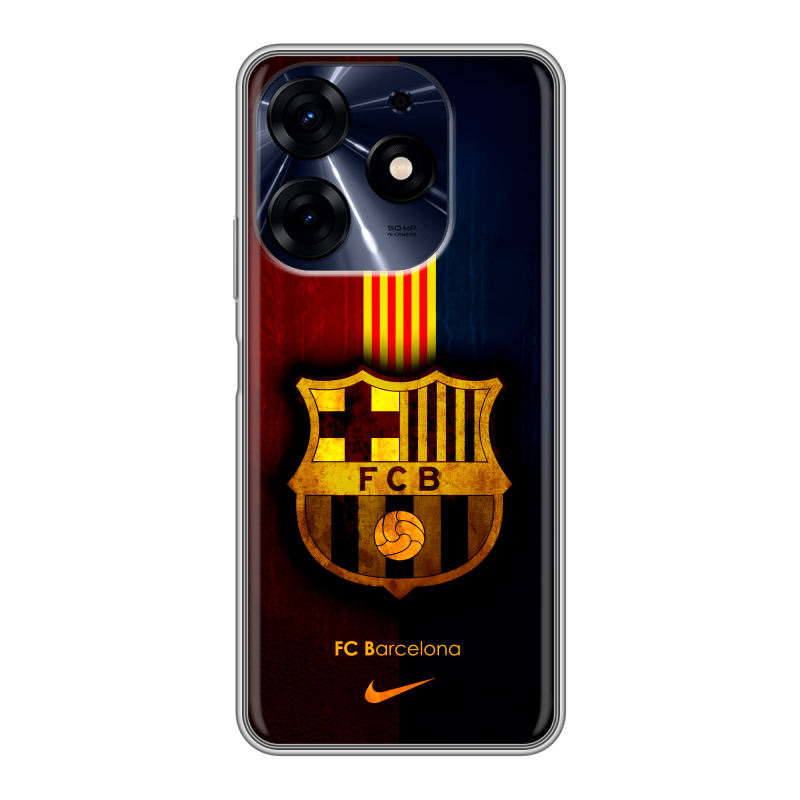 Силиконовый противоударный чехол на Tecno Spark 10 Pro с принтом Барселона Barcelona Силиконовый противоударный чехол на Tecno Spark 10 Pro с принтом Барселона Barcelona