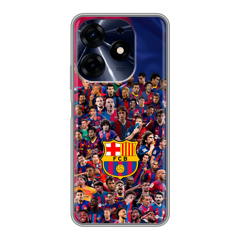 Силиконовый противоударный чехол на Tecno Spark 10 Pro с принтом Барселона Barcelona Силиконовый противоударный чехол на Tecno Spark 10 Pro с принтом Барселона Barcelona