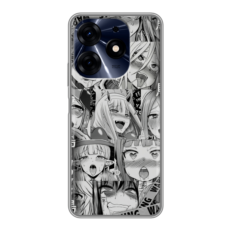Силиконовый чехол на Tecno Spark 10 Pro с принтом Ahegao Ахегао Аниме Силиконовый чехол на Tecno Spark 10 Pro с принтом Ahegao Ахегао Аниме