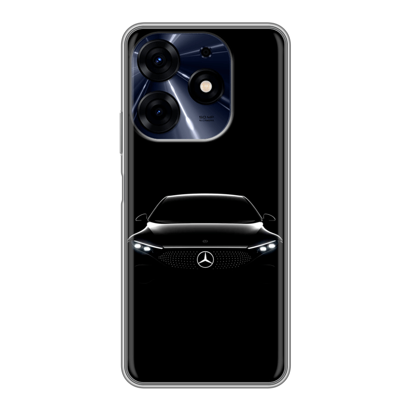 Силиконовый противоударный чехол на Tecno Spark 10 Pro с принтом Mercedes Мерседес Силиконовый противоударный чехол на Tecno Spark 10 Pro с принтом Mercedes Мерседес