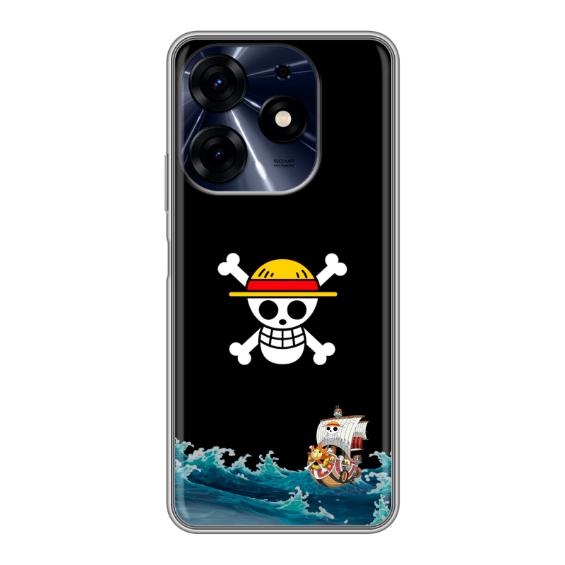 Силиконовый чехол на Tecno Spark 10 Pro с принтом One Piece Ван Пис Силиконовый чехол на Tecno Spark 10 Pro с принтом One Piece Ван Пис