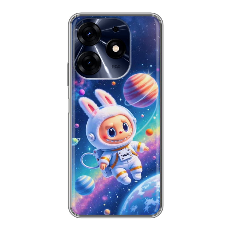 Силиконовый противоударный чехол на Tecno Spark 10 Pro с принтом Labubu Лабубу Силиконовый противоударный чехол на Tecno Spark 10 Pro с принтом Labubu Лабубу
