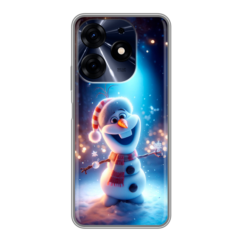 Силиконовый чехол на Tecno Spark 10 Pro с принтом Новый год Силиконовый чехол на Tecno Spark 10 Pro с принтом Новый год