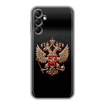 Силиконовый чехол на Samsung Galaxy A14 с принтом Герб России Силиконовый чехол на Samsung Galaxy A14 с принтом Герб России