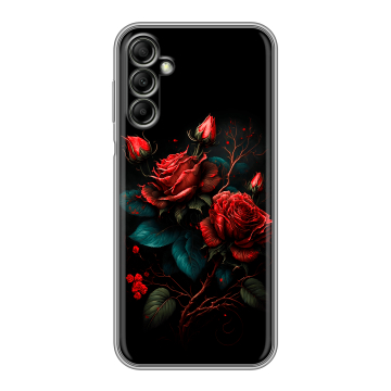 Силиконовый чехол на Samsung Galaxy A14 с принтом Розы красные