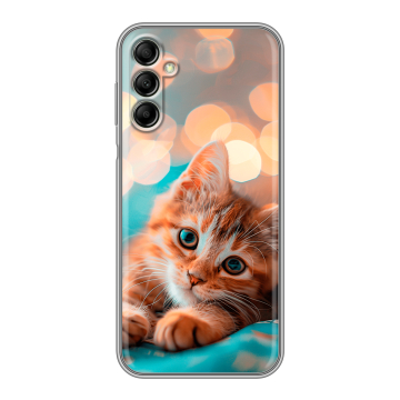 Силиконовый чехол на Samsung Galaxy A14 с принтом котик