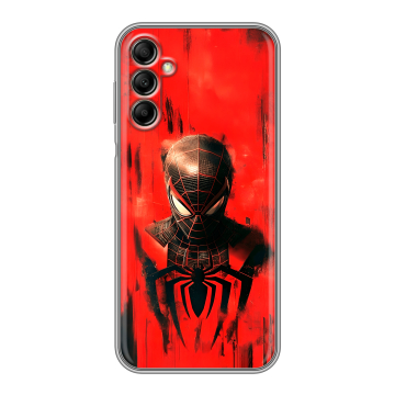 Силиконовый чехол на Samsung Galaxy A14 с принтом человек паук spiderman