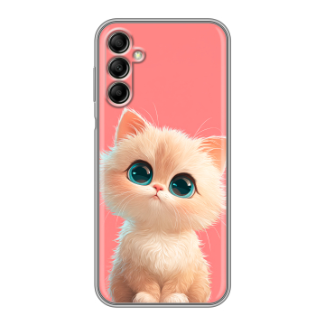 Силиконовый чехол на Samsung Galaxy A14 с принтом Розовый котенок Силиконовый чехол на Samsung Galaxy A14 с принтом Розовый котенок